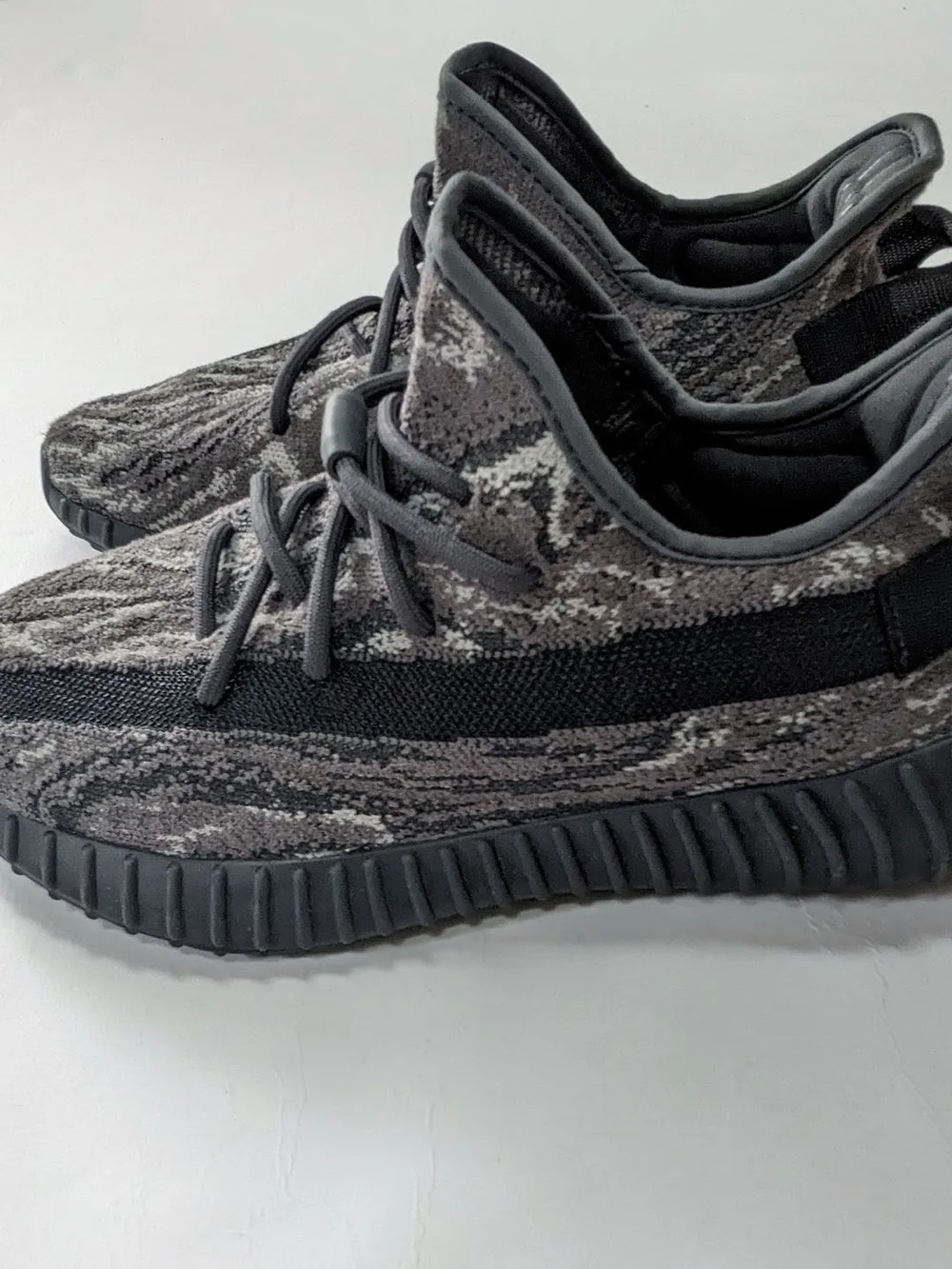 Adidas Yeezy 350 V2 Men's Low-Top Knit Sneakers in Dark Salt